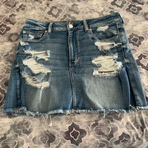 Jean skirt stretch material 12